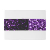 Bandeau De Faire-part Parties scintillant foncé violet faux brillant sci (Dos exemple)