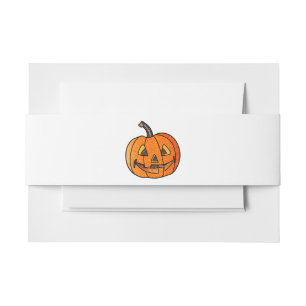 Bandeau De Faire-part Parties scintillant Jack O'Lantern