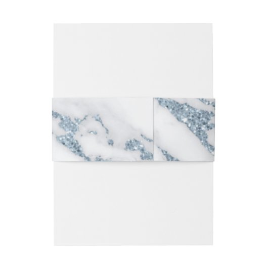 Bandeau De Faire-part Parties scintillant moderne en marbre Mariage Dust (Dos Example)