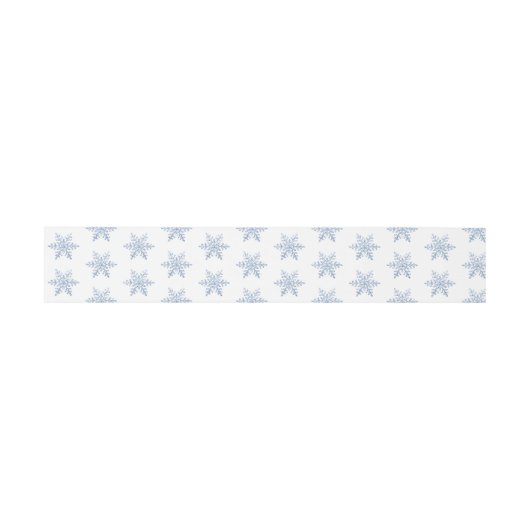 Bandeau De Faire-part Parties scintillant Motif Snowflake (Plat)