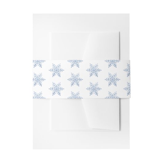 Bandeau De Faire-part Parties scintillant Motif Snowflake (Devant example)