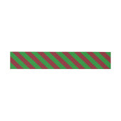 Bandeau De Faire-part Parties scintillant Red & Green Stripes (Plat)