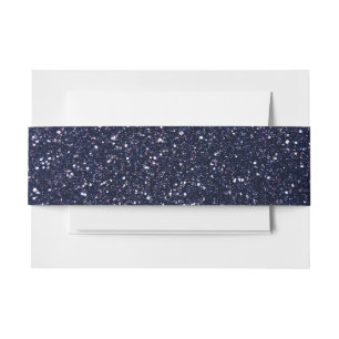 Bandeau De Faire-part Parties scintillantes de bleu marine