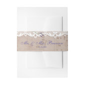 Bandeau De Faire-part Partition romantique Lavender Lace Mariage (Devant example)