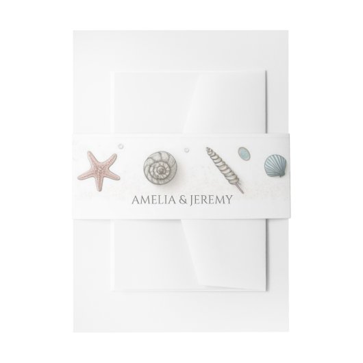 Bandeau De Faire-part Pastel Beach Wedding (Devant example)