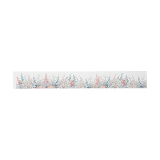 Bandeau De Faire-part Pastel Coral Reef Beach Mariage- (Plat)