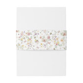 Bandeau De Faire-part Pastel Fleur sauvage Butterfly Garden Motif (Dos Example)