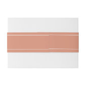 Bandeau De Faire-part Pastel Orange Mariage moderne (Dos exemple)
