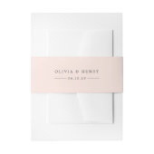 Bandeau De Faire-part Pastel Peach Mariage personnalisé (Devant example)