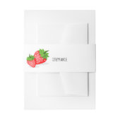 Bandeau De Faire-part Patch fraise (Devant example)