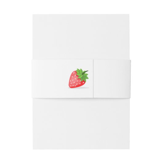 Bandeau De Faire-part Patch fraise (Dos Example)