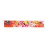 Bandeau De Faire-part Pavots pop floraux aquarelle moderne  (Plat)