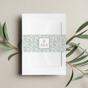 Bandeau De Faire-part Pays du vin   Mariage de monogramme