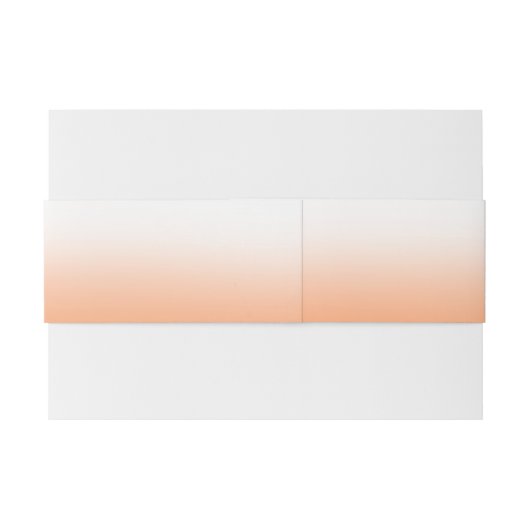 Bandeau De Faire-part Peach Orange Fuzz Élégant Mariage moderne (Dos exemple)