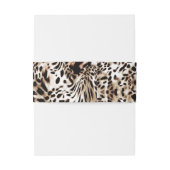 Bandeau De Faire-part Peau de léopard (Dos Example)
