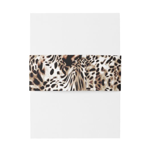 Bandeau De Faire-part Peau de léopard (Dos Example)