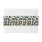 Bandeau De Faire-part Peinture de chat (Dos exemple)