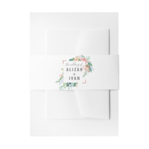 Bandeau De Faire-part Peonies romantiques Faire-part de mariage Belly Ba
