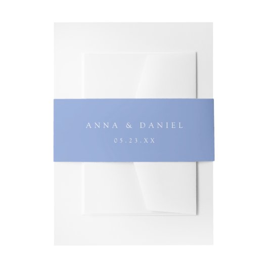 Bandeau De Faire-part Periwinkle Coordinate Wedding (Devant example)