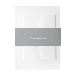 Bandeau De Faire-part Pewer Grey Ajouter un nom