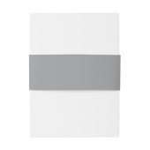 Bandeau De Faire-part Pewer Grey Ajouter un nom (Dos Example)