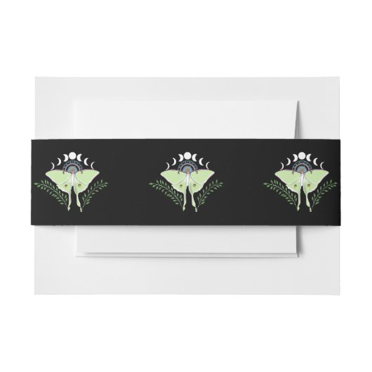 Bandeau De Faire-part Phases Luna Moth Moon (Devant Example)