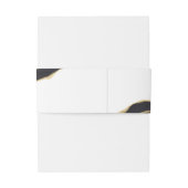 Bandeau De Faire-part Pierre noire à agneau avec or (Dos Example)