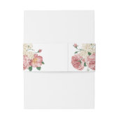 Bandeau De Faire-part Pies florales et Roses (Dos Example)