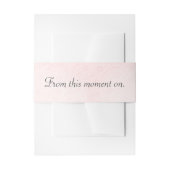 Bandeau De Faire-part Pink avec devis Mariage (Devant example)