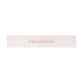 Bandeau De Faire-part Pink Embossé avec Mariage Citation Invitation Bell (Plat)