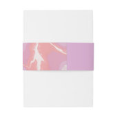 Bandeau De Faire-part Pink Pastel Art Abstrait (Dos Example)