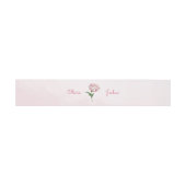 Bandeau De Faire-part Pink Peony Faire-part de mariage Belly Bands (Plat)