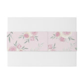 Bandeau De Faire-part Pink Roses Pattern (Dos exemple)