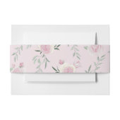 Bandeau De Faire-part Pink Roses Pattern (Devant Example)