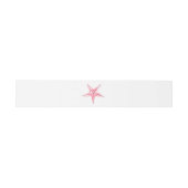 Bandeau De Faire-part Pink Starfish Belly Band, Mariage plage (Plat)