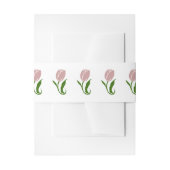 Bandeau De Faire-part Pink tulip flower (Devant example)