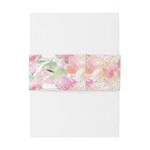 Bandeau De Faire-part PixDezines Aquarelle Blushing Romance Sweetpeas (Dos Example)