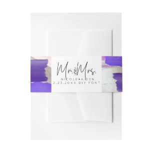 Bandeau De Faire-part PixDezines Aquarelle Nuanciers Violet