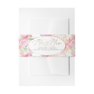 Bandeau De Faire-part PixDezines Aquarelle Pois de senteur Romantisme Em