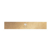 Bandeau De Faire-part PixDezines Argent Heart Faux Gold Foil (Plat)