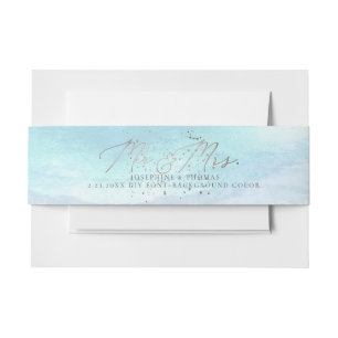 Bandeau De Faire-part PixDezines Crystal Blue Rivage Côtes, Plage