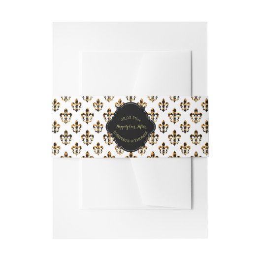 Bandeau De Faire-part PixDezines do-it-yourself couleur/fleur de lis (Devant example)