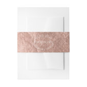 Bandeau De Faire-part PixDezines Faux Rose Gold Foil (Devant example)