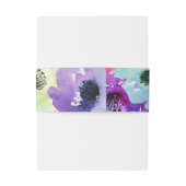 Bandeau De Faire-part PixDezines Floral/Aquarelle/Roses (Dos Example)