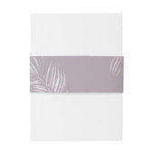 Bandeau De Faire-part PixDezines Mauve Palms M. + Mme (Dos Example)