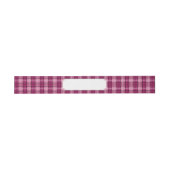 Bandeau De Faire-part Pixel Plaid_Magenta-Black (Plat)
