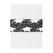 Bandeau De Faire-part Plafond de diplôme (Dos Example)