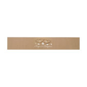 Bandeau De Faire-part Plage Coeurs de sable Mariage tropical été (Plat)