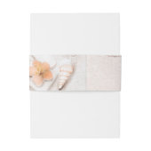 Bandeau De Faire-part Plage de sable blanc Starfish Bleu Océan Tropical (Dos Example)