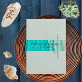 Bandeau De Faire-part Plage d'été côtière nautique Destination Mariage